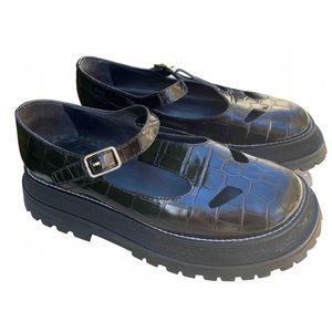 Burberry Mary Jane Platform Shoes